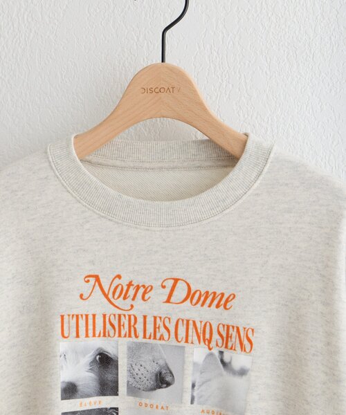 DISCOAT(ディスコート)の「【Enlude】ボックスアニマルフォトスウェット《ユニセックス》(Tシャツ/カットソー・メンズ・ライトベージュ/ブラウン/ネイビー・FREE)」の14枚目の写真
