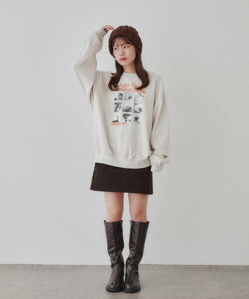 DISCOAT(ディスコート)の「【Enlude】ボックスアニマルフォトスウェット《ユニセックス》(Tシャツ/カットソー・メンズ・ライトベージュ/ブラウン/ネイビー・FREE)」の20枚目の写真