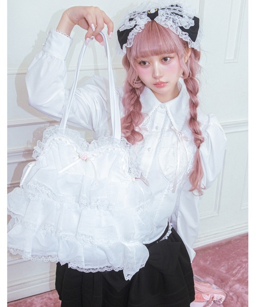 Fiorforte(フィオルフォルテ)の「baby doll tote bag(トートバッグ・レディース・ホワイト・FREE)」の7枚目の写真