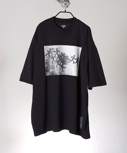 NAPE_（ネイプ）の「mt10713-LETS GET LOST - HSC Tシャツ(NPS-M12)（Tシャツ/カットソー・メンズ・ブラック/グレー/ホワイト・4/3/1/2/0/5）」の2枚目の写真
