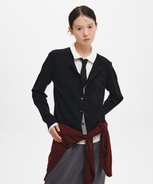 【GENERAL IDEA】ダブルレイヤードカラーカーディガン / DOUBLE-LAYERED COLLAR CARDIGAN