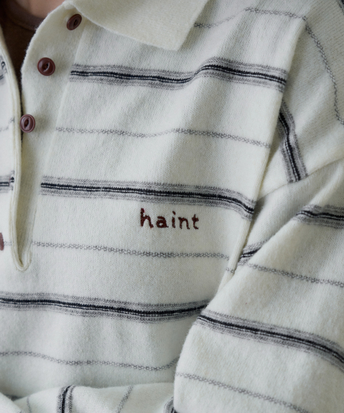 HAINT(ヘイント)の「RAVET ストライプカラーニット 2COL_IVORY(ニット/セーター・レディース・アイボリー・FREE)」の3枚目の写真