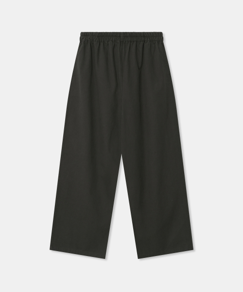 THEENDQUESTION(ジエンドクエスチョン)の「コットンバンディングワイドパンツ / ダークグレー(その他パンツ・レディース・その他・1/2)」の1枚目の写真