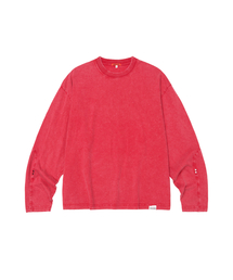 GEECOON（ジークーン）の「ラフディストレスドシェルパウォッシュロングスリーブ GEE267-122 ピンク（Tシャツ/カットソー）」