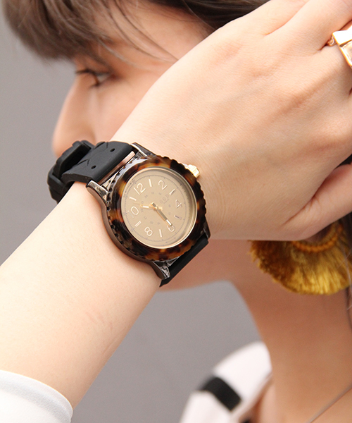 GGD（ジージーディー）の「べっ甲アセテートウォッチ			（アナログ腕時計・メンズ・ブラック/ゴールド/ゴールド系その他・ONE SIZE）」の12枚目の写真