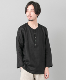 URBAN RESEARCH | URBAN RESEARCH リネンヘンリー8分袖シャツTee(シャツ/ブラウス)