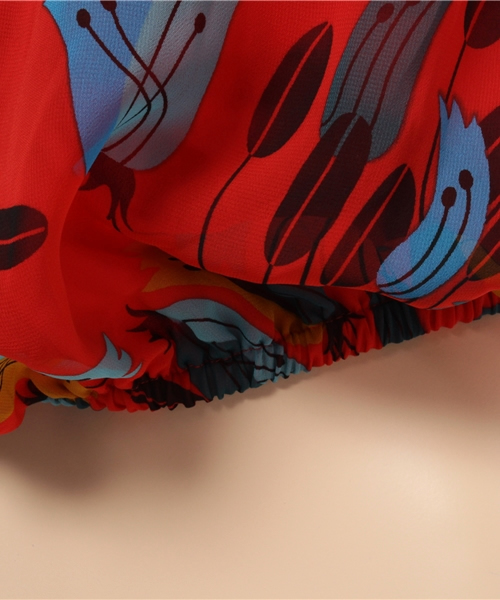 SLY(スライ)の「KIELO FLOWER フリルTOPS(タンクトップ・レディース・ダークグリーン/レッド/ネイビー・FREE)」の8枚目の写真