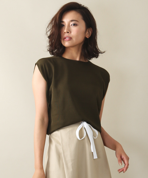 Abahouse Devinette（ドゥヴィネット）の「ウォッシャブルプルオーバー（ニット/セーター・レディース・ブラック/ベージュ/カーキ/ホワイト/チャコールグレー・FREE）」の5枚目の写真