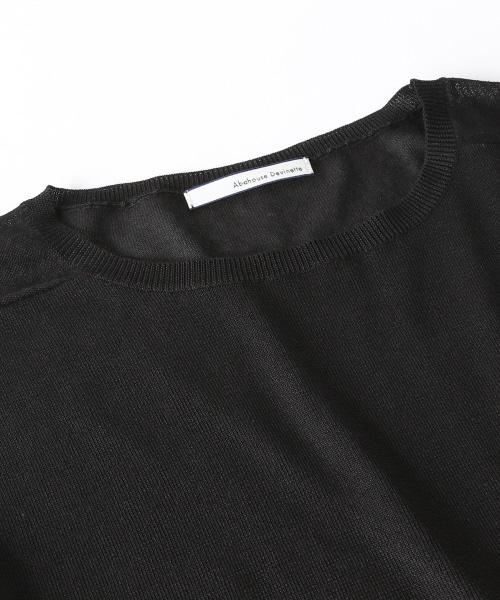 Abahouse Devinette（ドゥヴィネット）の「ウォッシャブルプルオーバー（ニット/セーター・レディース・ブラック/ベージュ/カーキ/ホワイト/チャコールグレー・FREE）」の8枚目の写真