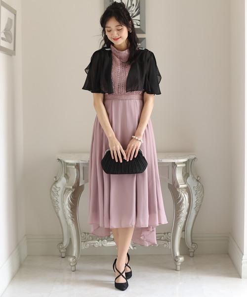 リボンが心揺らめくリボンボレロ結婚式対応オケージョン（ノーカラー