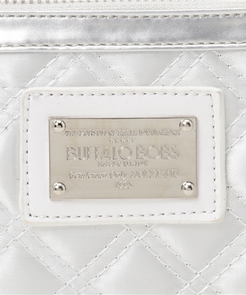 Buffalo Bobs（バッファローボブズ）の「MATELASSE BOSTON【S】(マテラッセボストン）キルティングボストンバッグ（ボストンバッグ・メンズ・ホワイト/ブラック/サックスブルー/ブルー/シルバー/ゴールド/ブラックミックス・FREE）」の12枚目の写真