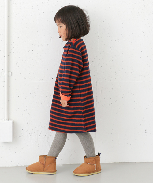 URBAN RESEARCH DOORS（アーバンリサーチドアーズ）の「FORK＆SPOON Brushed Border OP（ワンピース・キッズ・ネイビー/オフホワイト・120/90/105/135）」の15枚目の写真