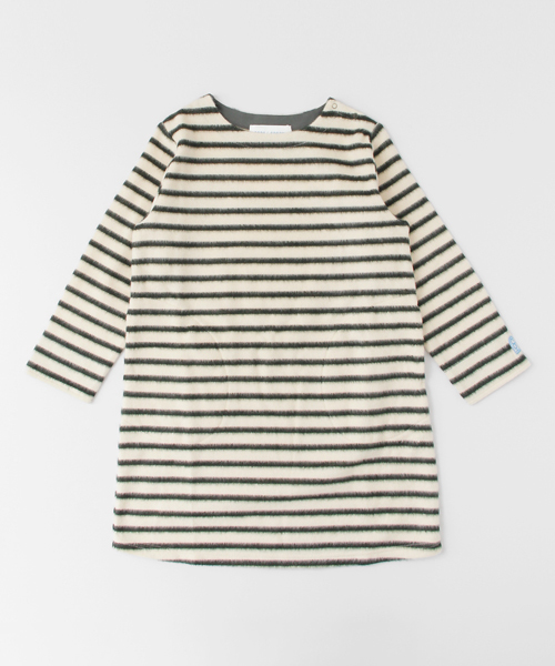 URBAN RESEARCH DOORS（アーバンリサーチドアーズ）の「FORK＆SPOON Brushed Border OP（ワンピース・キッズ・ネイビー/オフホワイト・120/90/105/135）」の6枚目の写真