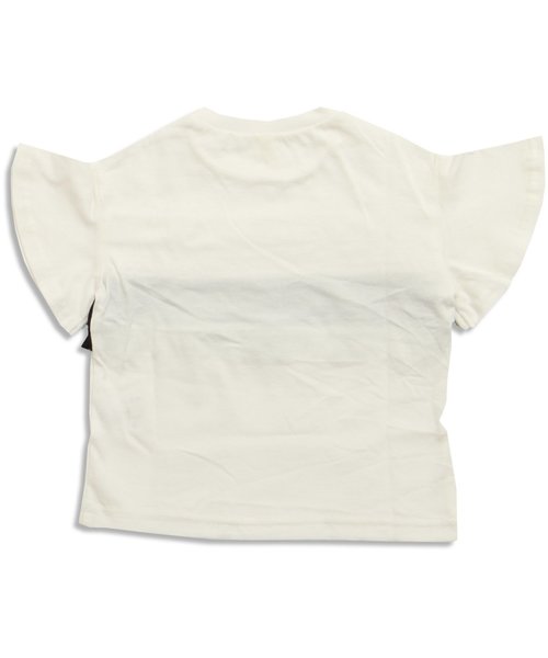 apres les cours（アプレレクール）の「袖フレア切替フリルTシャツ（Tシャツ/カットソー・キッズ・グレー/オフホワイト/ブラック・100/120/110/130/90/80）」の9枚目の写真