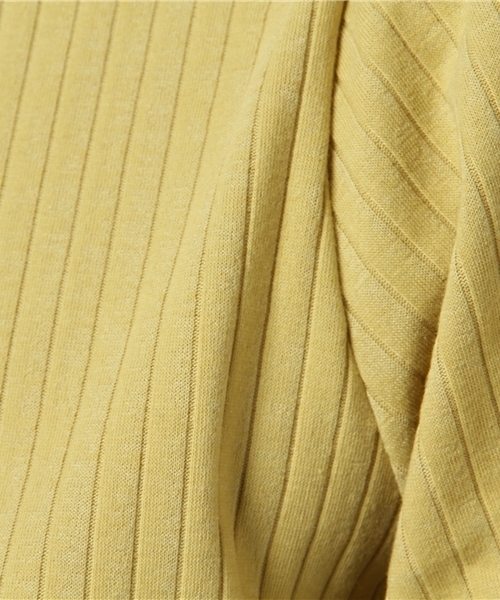 one after another NICE CLAUP（ワンアフターアナザーナイスクラップ）の「キャンディースリーブ半袖トップス（Tシャツ/カットソー・レディース・ラベンダー/ブラック/オフホワイト/イエロー・FREE）」の22枚目の写真