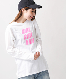 WEGO | WEGO/GIRLロゴプリントロングTシャツ(Tシャツ/カットソー)