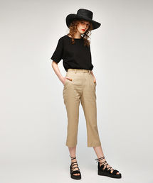MOUSSY | LINEN CROPPED PANTS(その他パンツ)