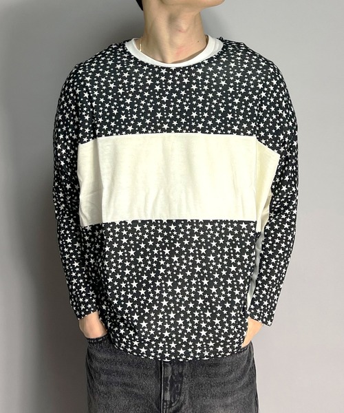 BEATJIVE（ビートジャイブ）の「ドルマンスリーブワイドシルエットニットセーター メンズ（ニット/セーター・メンズ・チャコールグレー/ブラック/レッド系その他/レッド系その他2/ブラック系その他・FREE）」の3枚目の写真