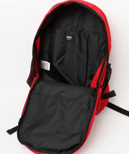 VANS(バンズ)の「VANS SPILL DAYPACK(バックパック/リュック・メンズ・ブラック/カモフラージュ/レッド・FREE)」の5枚目の写真