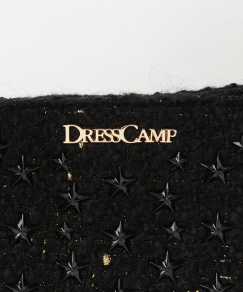 DRESSCAMP（ドレスキャンプ）の「DRESSCAMP (ドレスキャンプ)METEOR スタースタッズツイード2WAYトートバッグ（トートバッグ・レディース・ブラック・FREE）」の6枚目の写真