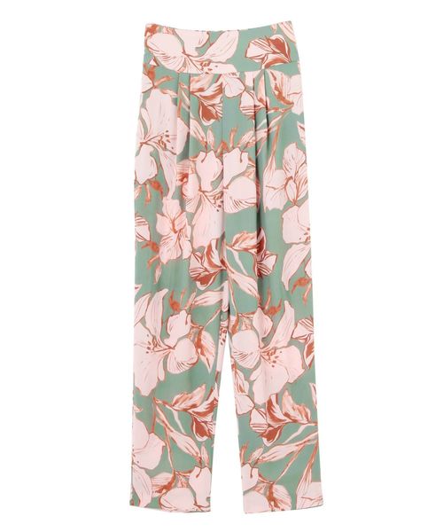 LAGUNAMOON(ラグナムーン)の「アロハフラワータックパンツ(その他パンツ・レディース・カーキ/ブラック・SMALL/MEDIUM)」の4枚目の写真