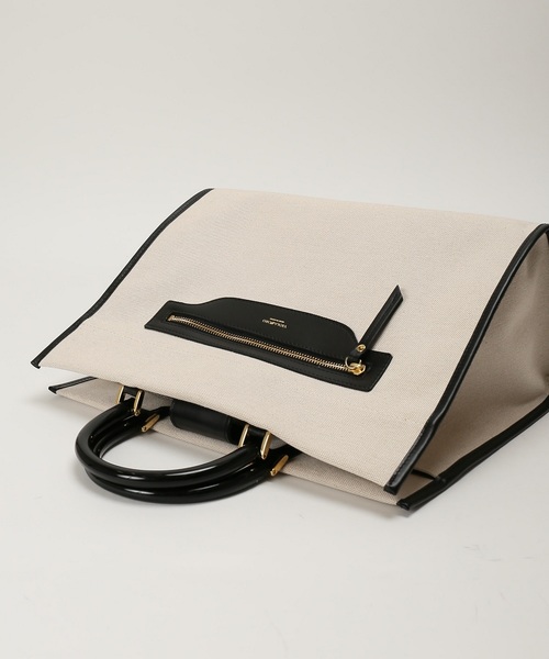 VIOLAd'ORO（ヴィオラドーロ）の「《WEB限定》VIOLA d’ORO キャンバス*レザートート◆（トートバッグ・レディース・ナチュラル・FREE）」の8枚目の写真