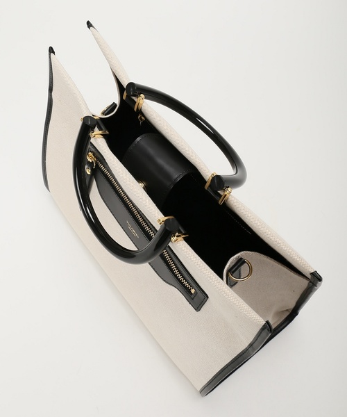 VIOLAd'ORO（ヴィオラドーロ）の「《WEB限定》VIOLA d’ORO キャンバス*レザートート◆（トートバッグ・レディース・ナチュラル・FREE）」の6枚目の写真