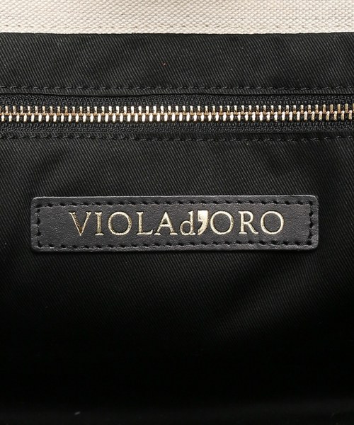 VIOLAd'ORO（ヴィオラドーロ）の「《WEB限定》VIOLA d’ORO キャンバス*レザートート◆（トートバッグ・レディース・ナチュラル・FREE）」の18枚目の写真