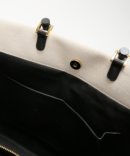 VIOLAd'ORO（ヴィオラドーロ）の「《WEB限定》VIOLA d’ORO キャンバス*レザートート◆（トートバッグ・レディース・ナチュラル・FREE）」の5枚目の写真