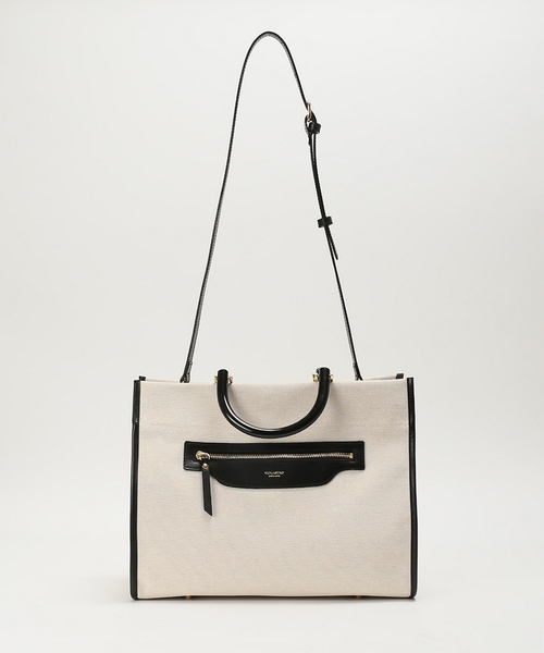 VIOLAd'ORO（ヴィオラドーロ）の「《WEB限定》VIOLA d’ORO キャンバス*レザートート◆（トートバッグ・レディース・ナチュラル・FREE）」の9枚目の写真