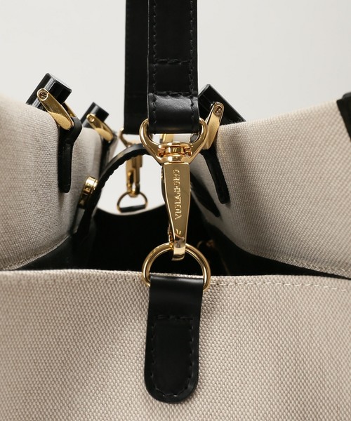 VIOLAd'ORO（ヴィオラドーロ）の「《WEB限定》VIOLA d’ORO キャンバス*レザートート◆（トートバッグ・レディース・ナチュラル・FREE）」の11枚目の写真