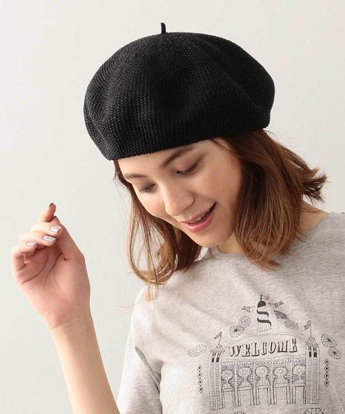 MACKINTOSH PHILOSOPHY（ﾏｯｷﾝﾄｯｼｭ ﾌｨﾛｿﾌｨｰ）の「ウォッシャブルサマーベレー（ハンチング/ベレー帽・レディース・ベージュ/ブラック・FREE）」の10枚目の写真