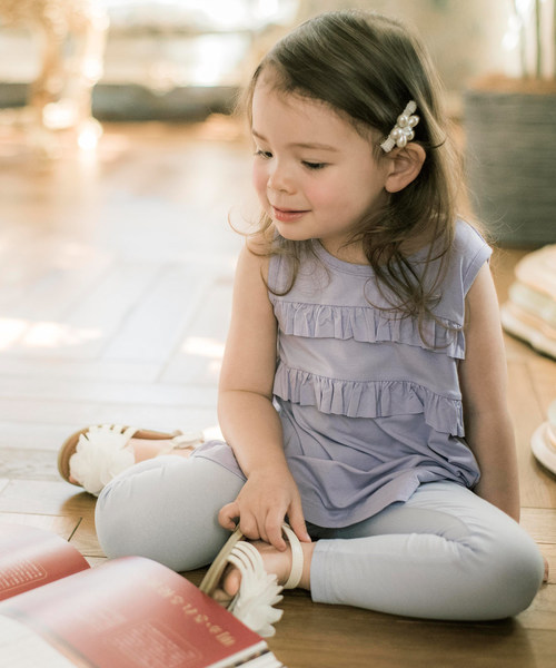 Catherine Cottage（キャサリンコテージ）の「レーヨンフリルタンクトップ（タンクトップ・キッズ・ブラック/ピンク/ライラック/イエロー/グレー/ホワイト/ネイビー・120/140/110/130）」の17枚目の写真