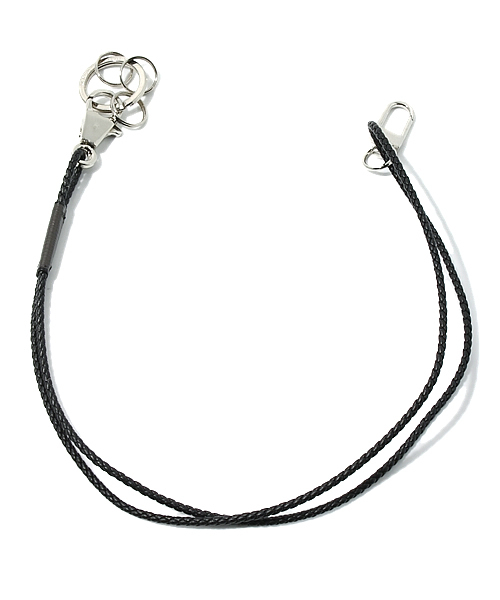 NANO universe(ナノユニバース)の「L’arcobaleno(ラルコバレーノ) / leather cord(ウォレットチェーン・メンズ・ブラック/ダークブラウン/ブルー・FREE)」の1枚目の写真