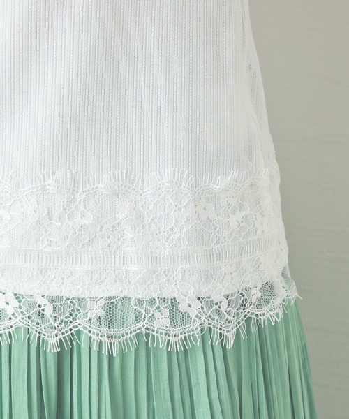 MARLENE JOBERT（マルレーヌ　ジョベル）の「テレコレースカットソー（Tシャツ/カットソー・レディース・ブラック/パープル/ブラウン/オフホワイト・M）」の9枚目の写真