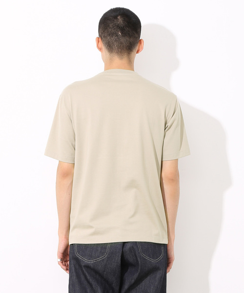 ADAM ET ROPE'(アダムエロペ)の「AW ラグジュアリーコットンクルーネックTシャツ(Tシャツ/カットソー・メンズ・ホワイト/ベージュ/ネイビー・S/M/L)」の7枚目の写真