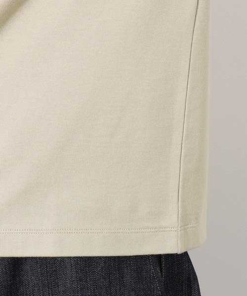 ADAM ET ROPE'(アダムエロペ)の「AW ラグジュアリーコットンクルーネックTシャツ(Tシャツ/カットソー・メンズ・ホワイト/ベージュ/ネイビー・S/M/L)」の10枚目の写真