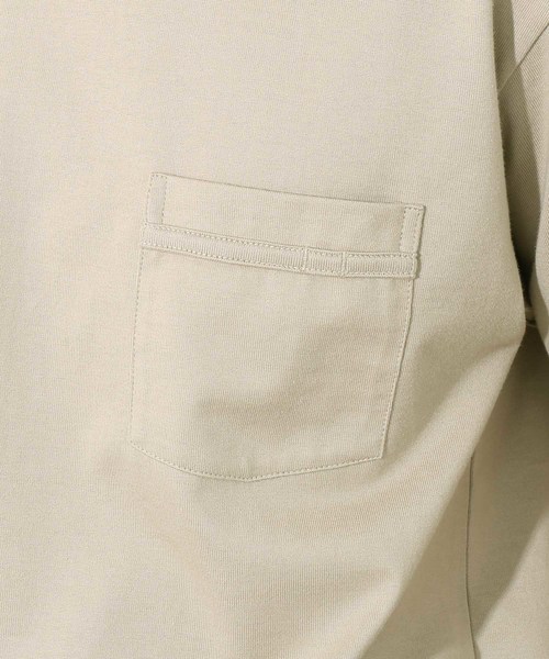 ADAM ET ROPE'(アダムエロペ)の「AW ラグジュアリーコットンクルーネックTシャツ(Tシャツ/カットソー・メンズ・ホワイト/ベージュ/ネイビー・S/M/L)」の11枚目の写真