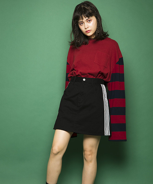 Candy Stripper(キャンディストリッパー)の「THE CANDYS BORDER L/S Tシャツ(Tシャツ/カットソー・レディース・ブラック/ベージュ/グリーン/ボルドー・2)」の15枚目の写真