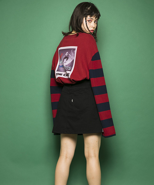 Candy Stripper(キャンディストリッパー)の「THE CANDYS BORDER L/S Tシャツ(Tシャツ/カットソー・レディース・ブラック/ベージュ/グリーン/ボルドー・2)」の14枚目の写真