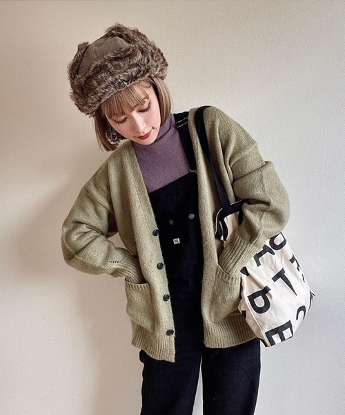 polcadot（ポルカドット）の「コーデュロイ フライトCAP（キャップ・レディース・ブラック/グレー/キャメル・FREE）」の5枚目の写真