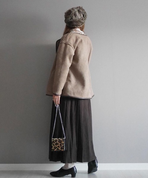 polcadot（ポルカドット）の「コーデュロイ フライトCAP（キャップ・レディース・ブラック/グレー/キャメル・FREE）」の19枚目の写真