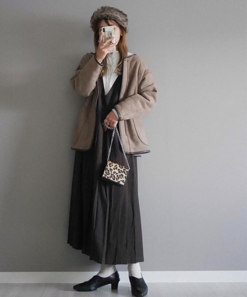 polcadot（ポルカドット）の「コーデュロイ フライトCAP（キャップ・レディース・ブラック/グレー/キャメル・FREE）」の20枚目の写真