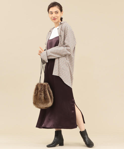 BEAUTY&YOUTH UNITED ARROWS（ビューティーアンドユースユナイテッドアローズ）の「BY∴ フェイクファードローストバッグ（ショルダーバッグ・レディース・ブラウン・FREE）」の10枚目の写真