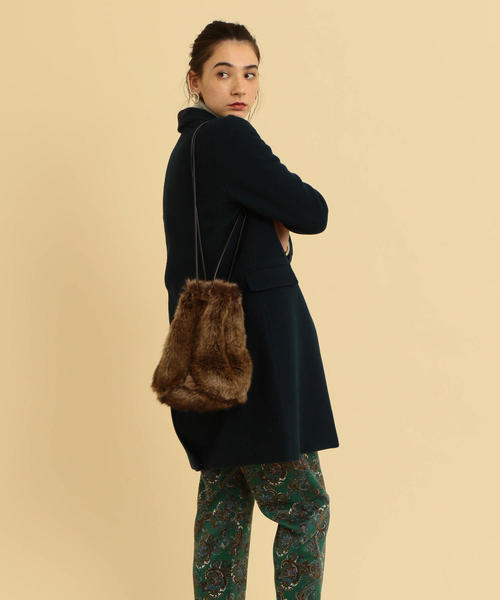 BEAUTY&YOUTH UNITED ARROWS（ビューティーアンドユースユナイテッドアローズ）の「BY∴ フェイクファードローストバッグ（ショルダーバッグ・レディース・ブラウン・FREE）」の12枚目の写真