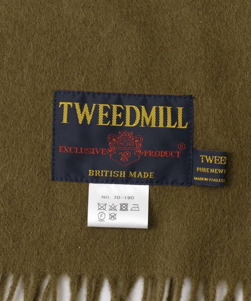 TWEED MILL（ツイードミル）の「TWEED MILL　大判ウールストール（マフラー・メンズ・チャコールグレー/ブラック/グレー/ピンク/その他1/その他2/グリーン系その他・FREE）」の8枚目の写真
