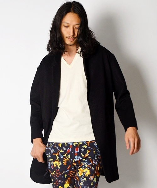 SHIPS JET BLUE(シップスジェットブルー)の「JB: ドロップショルダー/チェスターフィールドコート■(その他アウター・メンズ・ブラック/キャメル・SMALL/MEDIUM)」の1枚目の写真