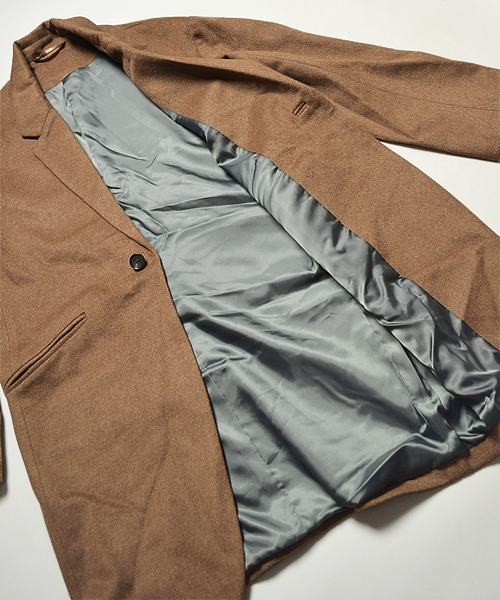 SHIPS JET BLUE(シップスジェットブルー)の「JB: ドロップショルダー/チェスターフィールドコート■(その他アウター・メンズ・ブラック/キャメル・SMALL/MEDIUM)」の13枚目の写真