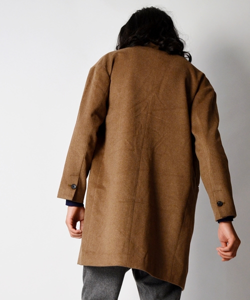 SHIPS JET BLUE(シップスジェットブルー)の「JB: ドロップショルダー/チェスターフィールドコート■(その他アウター・メンズ・ブラック/キャメル・SMALL/MEDIUM)」の4枚目の写真