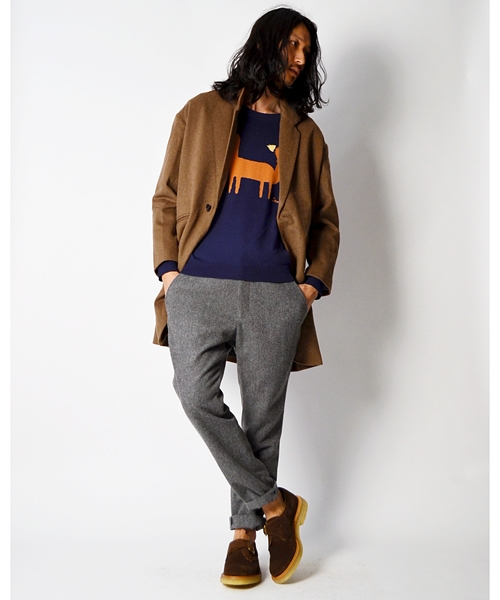 SHIPS JET BLUE(シップスジェットブルー)の「JB: ドロップショルダー/チェスターフィールドコート■(その他アウター・メンズ・ブラック/キャメル・SMALL/MEDIUM)」の6枚目の写真